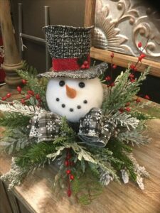 snowman decoration for Christmas Workshops